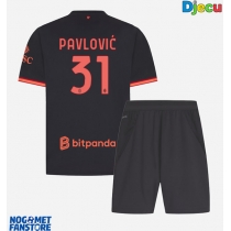 AC Milan Strahinja Pavlovic #31 Rezervni Dres za djecu 2026-27 Kratak Rukav (+ Kratke hlače)